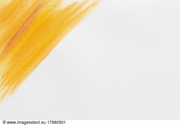 orange watercolor paint copy space
