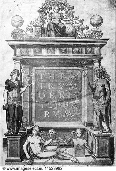 Ortelius  Abraham  14.4.1527 - 28.6.1598  flÃ¤m. Geograph und Kartograph  Werke  'Theatrum Orbis Terrarum'  Titel  Niederlande  1592