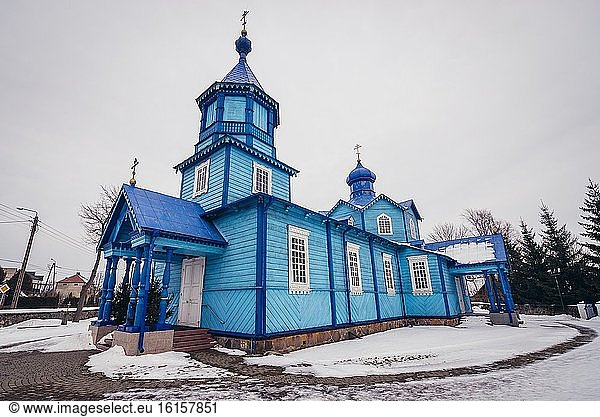 Orthodoxe Kirche der Erhöhung des Heiligen Kreuzes im Dorf Narew  Kreis Hajnowka in der Woiwodschaft Podlachien im Nordosten Polens.