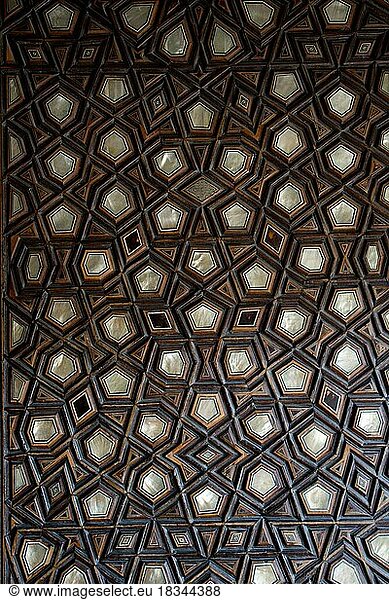 Osmanisches Kunstwerk mit Perlmutt-Intarsien aus Istanbul