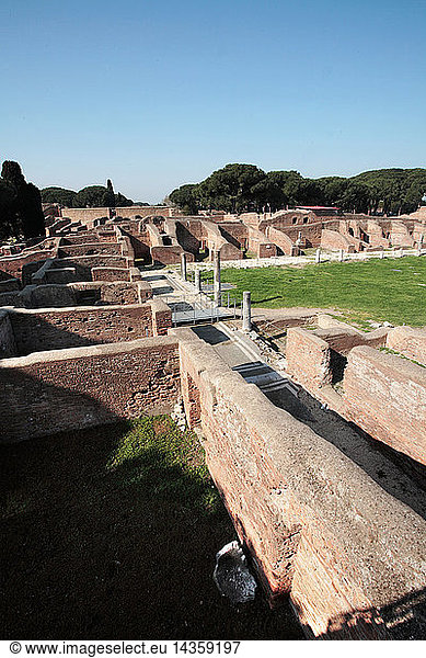 Ostia Antica  archeological site  Lazio  Italy  Rome
