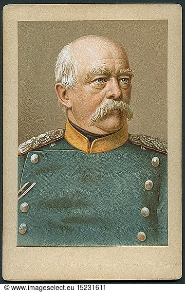 Otto FÃ¼rst von Bismarck  deutscher Politiker  Reichskanzler