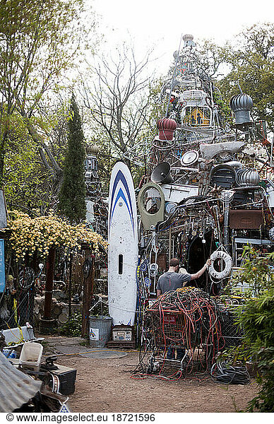 Out and about in Austin  TX: Cathedral of Junk yard art