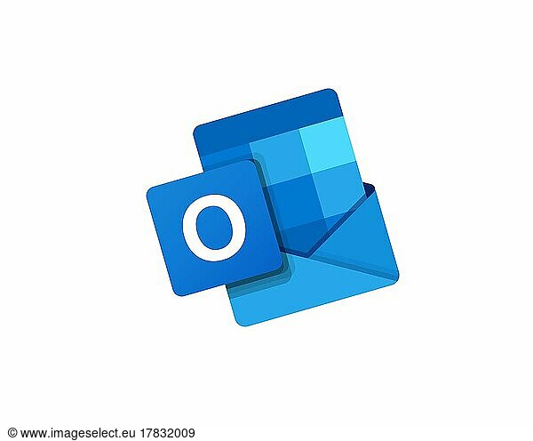 Outlook Mobile  rotated logo  white background