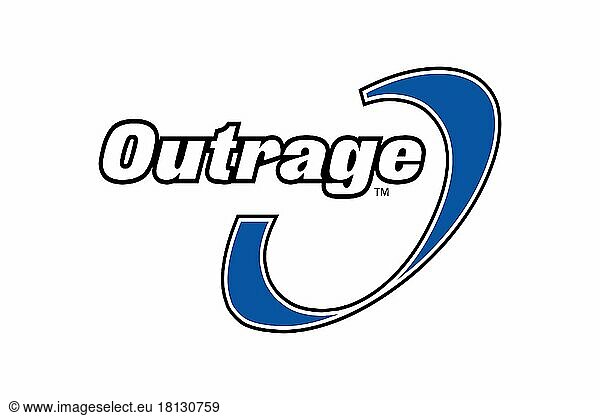 Outrage Games  Logo  White Background