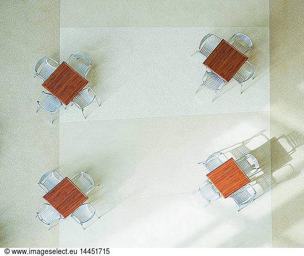 Overhead of Tables and Chairs