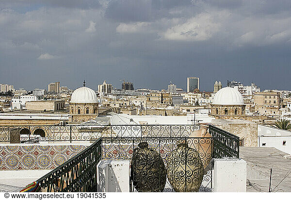 overlooking the Tunis medina