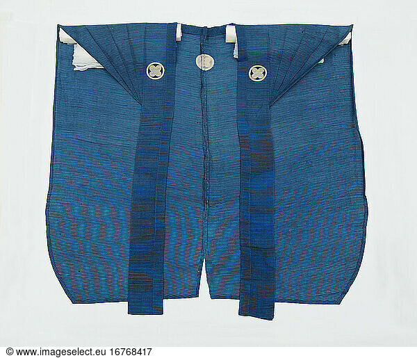 Overvest (kataginu)  ca. 1615–1868. Edo period (1615–1868).
  73.7 × 75.6 cm.
Inv. Nr. 2001.428.59
New York  Metropolitan Museum of Art.