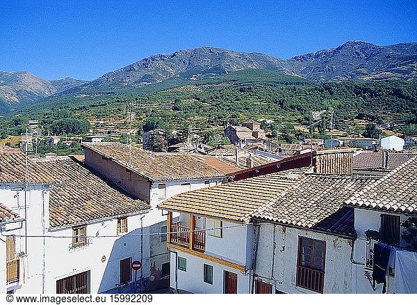 Overview and landscape. Hervas  Caceres province  Extremadura  Spain.