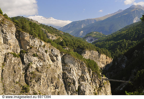 Overview of Gorge  Rhone-Alpes  France