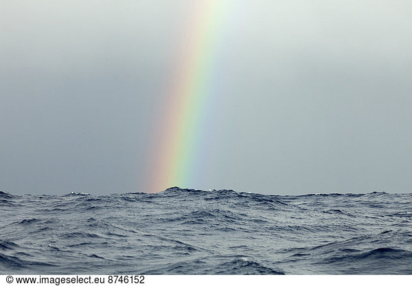 Ozean  Regen  Atlantischer Ozean  Atlantik  Regenbogen