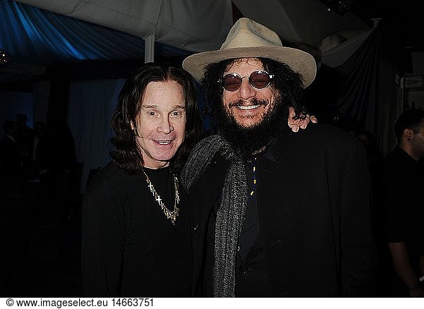 Ozzy Osbourne and Don Was attend the Universal Music Group Chairman & CEO Lucian Grainge's annual Grammy Awards viewing party on February 10  2013 in Brentwood  California.
