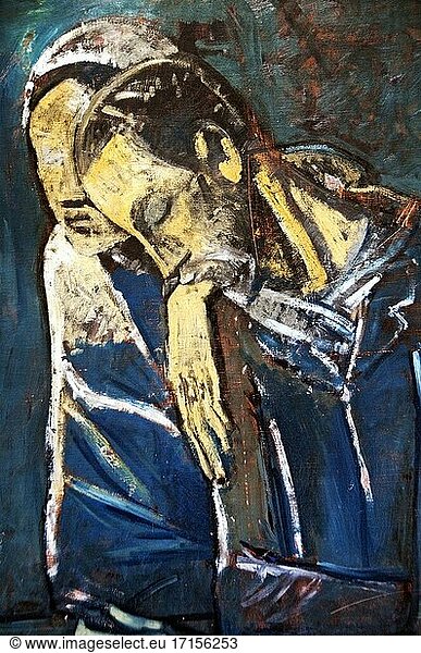 Pablo Picasso (1881-1973)  Blaue Periode  Öl auf Leinwand - Le couple ( Les Mis?rables) 1904  Fondation Pierre Gianadda  Martigny  Schweiz  Europa
