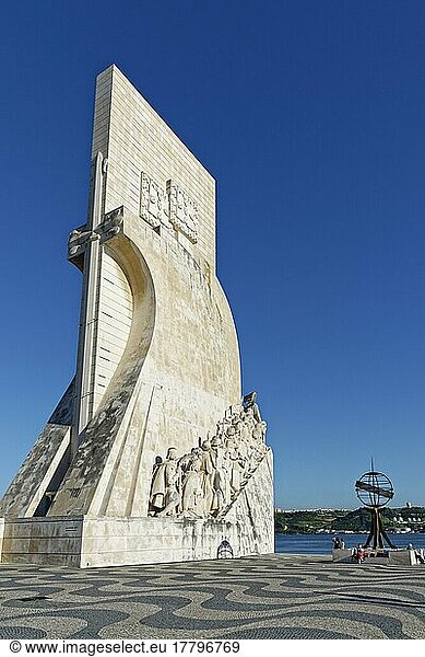 Padrao dos Descobrimentos  Entdeckerdenkmal  Tejo  Belem  Lissabon  Portugal  Europa