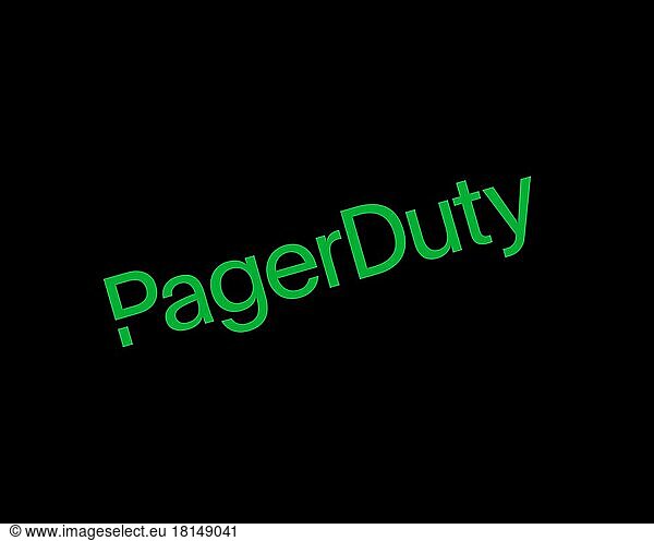 PagerDuty  rotated logo  black background