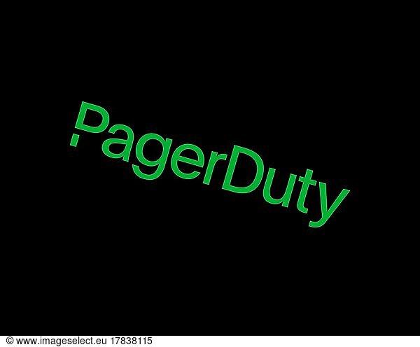 PagerDuty  rotated logo  black background B