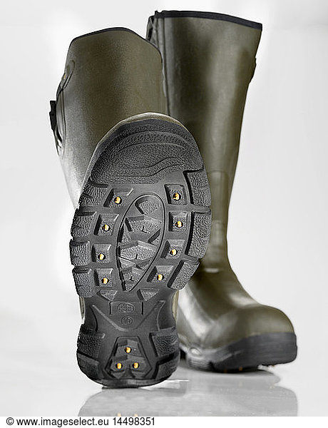 Pair of Boots With Spikes
