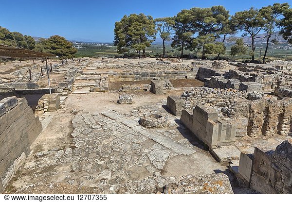 Palace ruins  Phaistos  Gortyn  Crete  Greece.