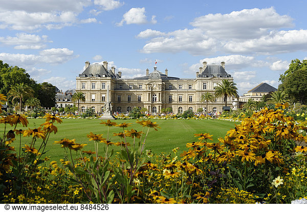 Palais du Luxembourg  Gartenfassade  Jardin du Luxembourg  6. Arrondissement  Quartier Latin  Paris  Frankreich