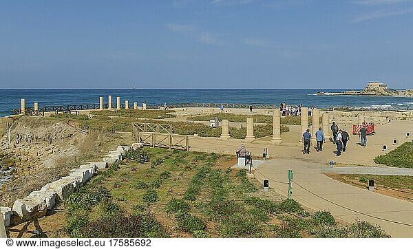 Palast des Herodes  Ausgrabungsstätte Cäsarea  Israel  Asien