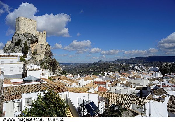 Palast Schloß Schlösser Dach Andalusien Cadiz Olvera Spanien