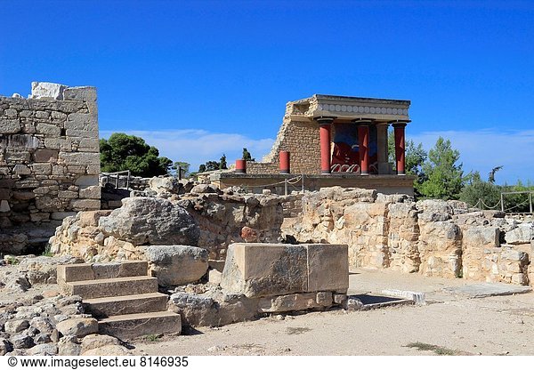 Palast  Schloß  Schlösser  Kreta  Griechenland  Knossos