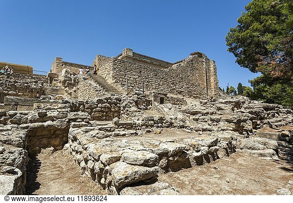 Palast von Knossos antike Stadt von Knossos Heraklion Kreta Griechenland Europa