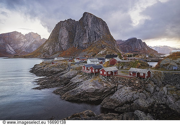 palatial houses typical of the lofoten islands palatial houses typical ...