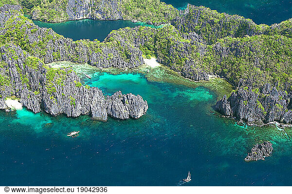 Palawan Islands aerial.