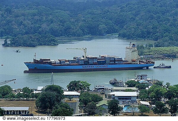 Panamakanal  bei Gamboa  Panama  Mittelamerika