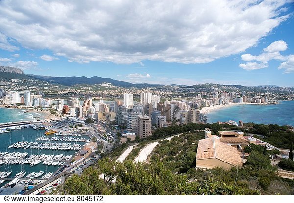 Panorama Ansicht Alicante Spanien