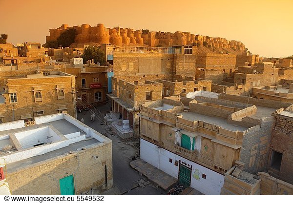 Panorama Ansicht Festung Indien Jaisalmer