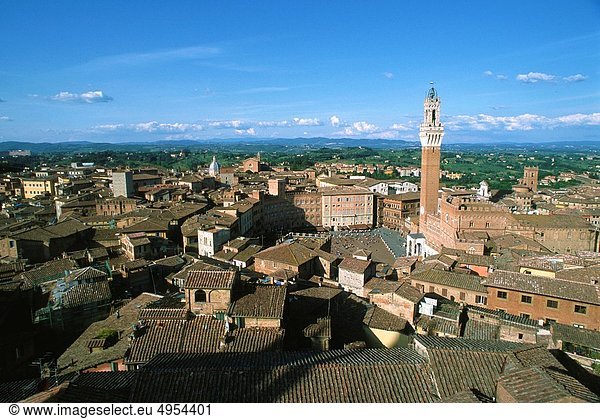 Panorama  Italien  Siena  Toskana