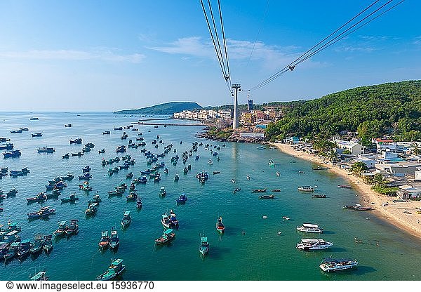 Panoramic View From Phu Quoc Island Cable Car.