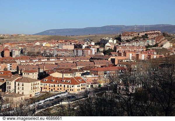 Panoramic View of Segovia  Spain