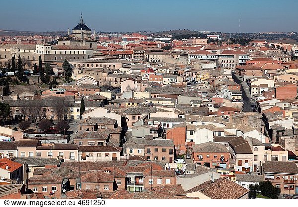 Panoramic View of the City of Toledo Castilla La Mancha  Toledo  Spain