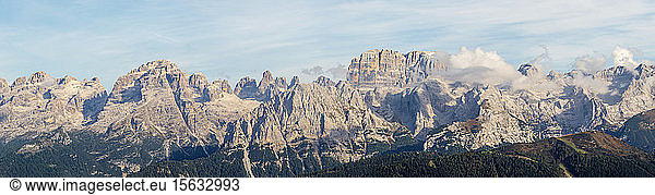 Panoramic view over Adamello Alps  Italy
