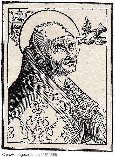 Papst Gregor I. der Große. Künstler: Anonym