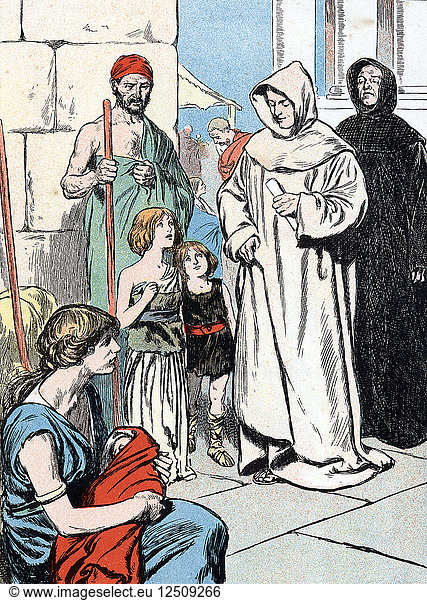Papst Gregor I.  der Große  590-604 (um 1900). Künstler: Unbekannt