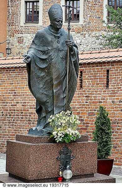 Papst johan paul ii. spricht in krakau