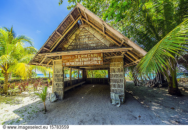 Papua New Guinea  Milne Bay Province  Beach canopy in summer