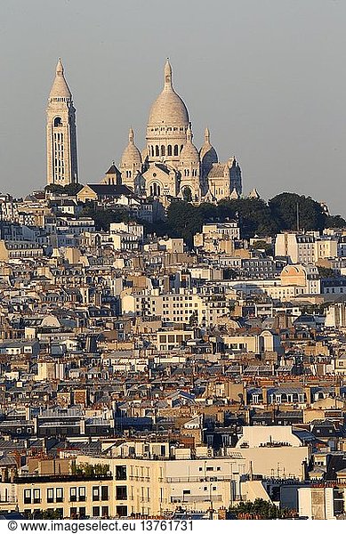 Paris  Montmartre  die Basilika des Heiligen Herzens von Paris.