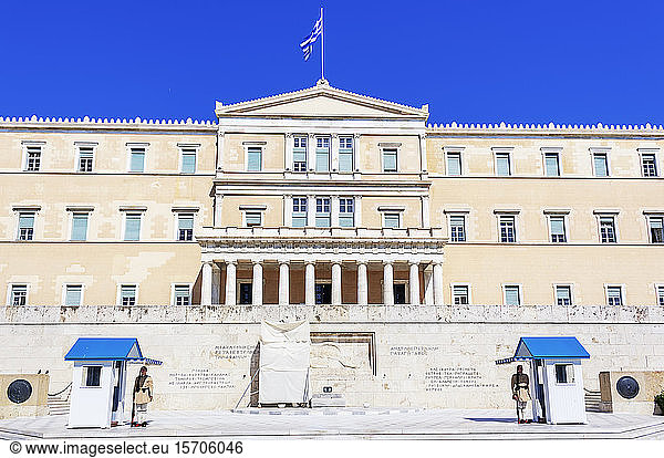 Parlamentsgebäude  Athen  Griechenland  Europa
