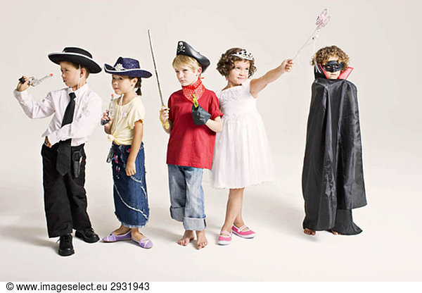 party kids in costume