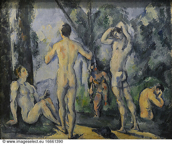 Paul Cézanne (1839-1906). French painter. Bathers  ca. 1890-1891. Oil on canvas. The State Hermitage Museum. Saint Petersburg. Russia.
