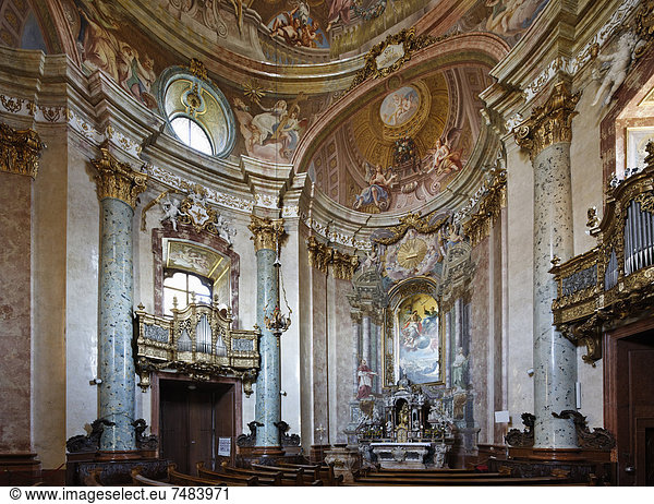 Paurakirche  Wallfahrtskirche Stadl-Paura Zur Heiligen Dreifaltigkeit  Stadl-Paura  Traunviertel  Ober÷sterreich  Ísterreich  Europa