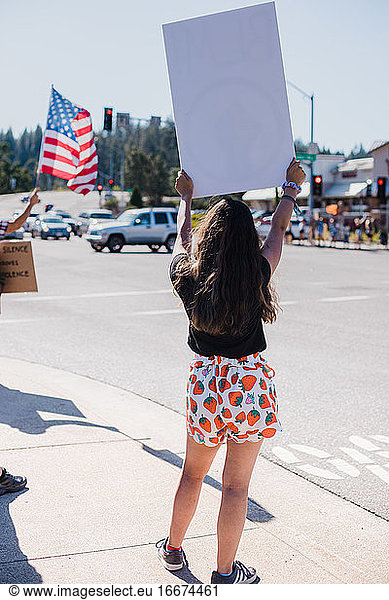 Peaceful Demonstrations in Rural Grass Valley  California Protest
