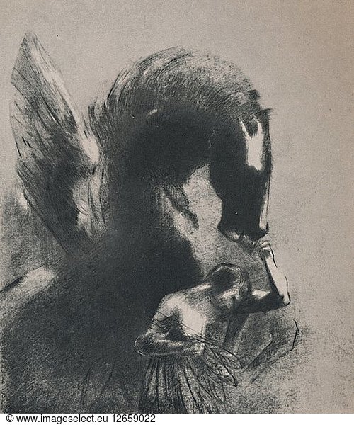Pegasus Captive  1889  (1946). Artist: Odilon Redon.