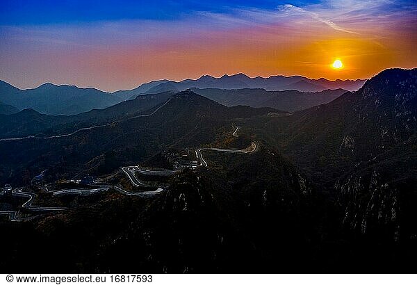 Pekinger Changping-Bezirk Chang Roter-Stern-Berg-Naturschutzgebiet
