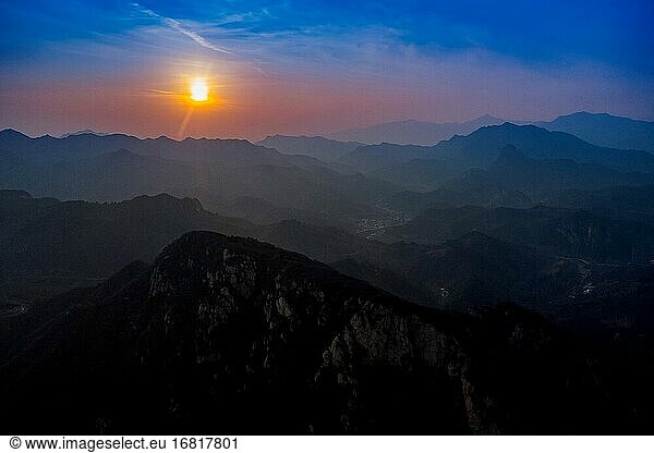 Pekinger Changping-Bezirk Chang Roter-Stern-Berg-Naturschutzgebiet